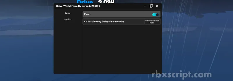 Drive World: Auto-Farm - Drive World script preview