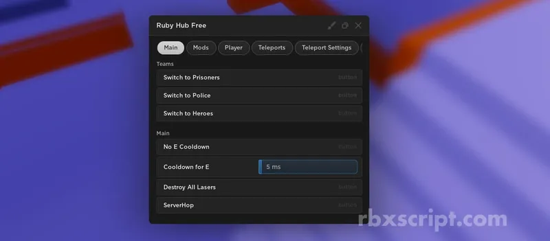 Mad City: Keybinds, Fly, Teleports - Mad City script preview