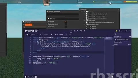 Universal Ping Spoofer - Universal script preview