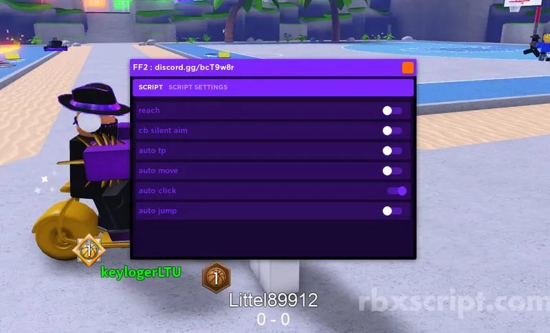 Hoopz: Auto Click, Reach, Auto Move - Hoopz script preview