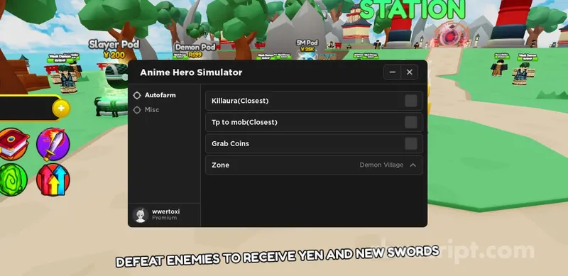 Anime Hero Simulator [Kill Aura - Grab Coins &amp; More!] - Anime Hero Simulator [Kill Aura - Grab Coins &amp; More!] script preview