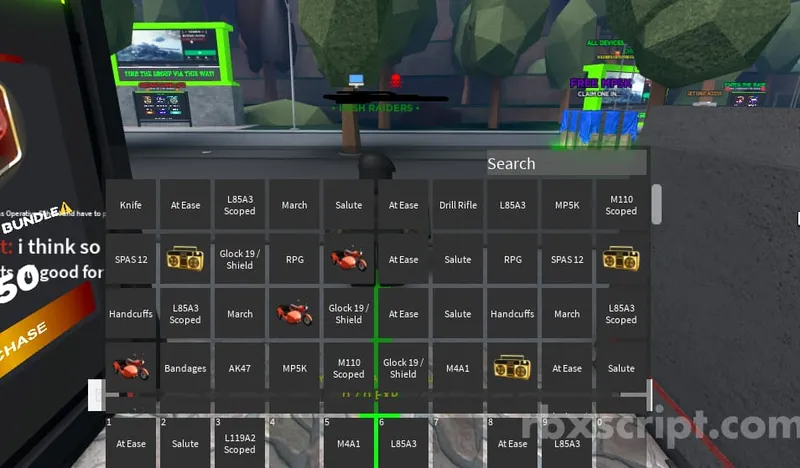 British Army: Get All Guns - British Army script preview