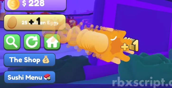 Sushi Restaurant Tycoon: Infinity Golden Eggs - Sushi Restaurant Tycoon script preview