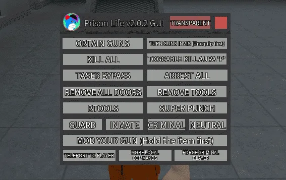 Prison Life - Prison Life script preview