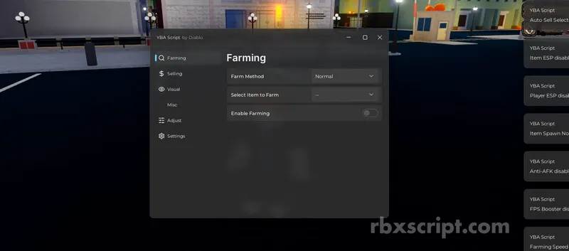Your Bizarre Adventure: Auto Farm, Auto Sell, Esp - Your Bizarre Adventure script preview