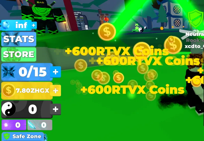 This simple script for Ninja Legends give you a lot of Coins. - ninja legends script preview