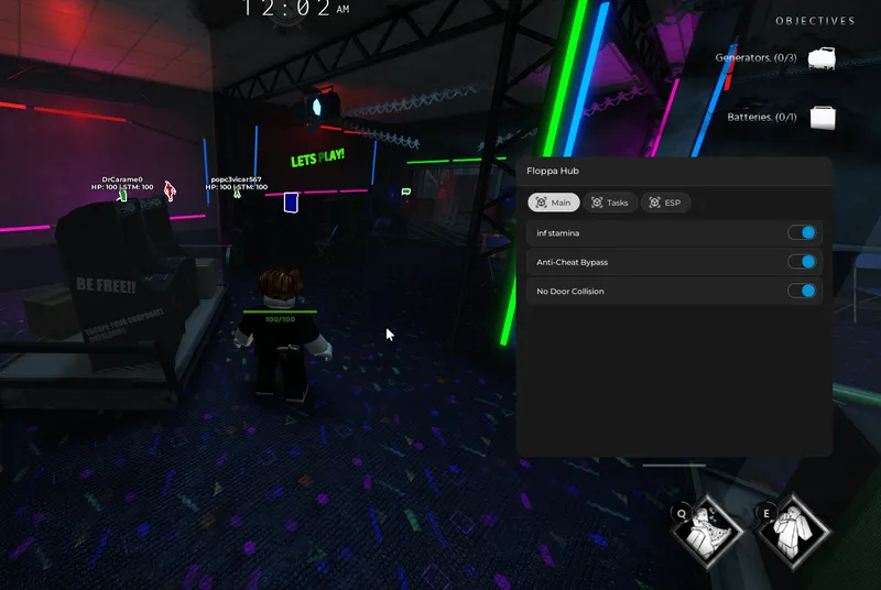 Script for Bite by Night with Infinite Stamina, Auto Complete Generators, Noclip Doors, Killer ESP, Survivor ESP, Generator ESP, Fuse ESP, Fusebox ESP, Anti-Cheat Bypass and more! - DOORS script preview