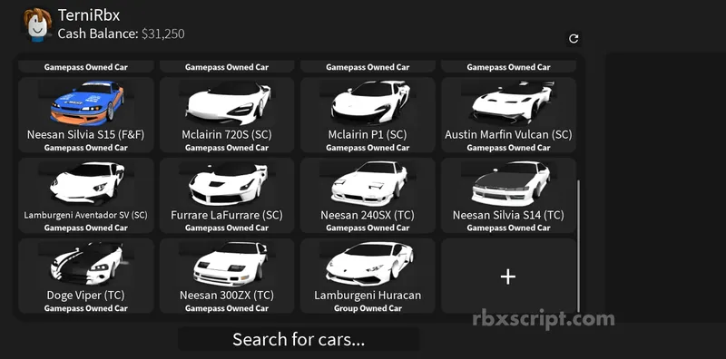 Drift Paradise: Unlock All Cars - Drift Paradise script preview
