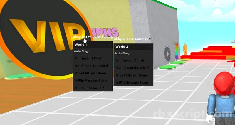 Obby But You Can't Jump: Instant Win, Get All Items, World 2 - Obby But You Can't Jump script preview
