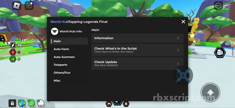Tapping Legends Final: Auto Tap, Auto Rebirth, Auto Summon - Tapping Legends Final script preview