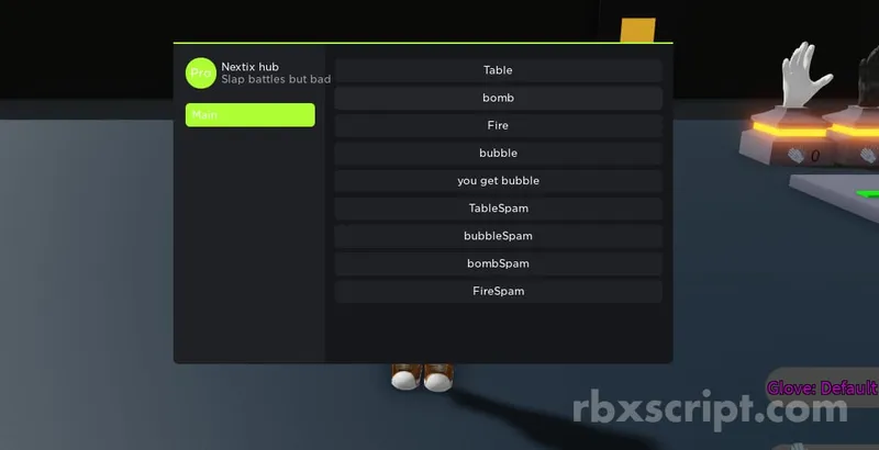 Slap battles but bad: Table Spam, Fire Spam, Bomb Spam - Slap battles but bad script preview