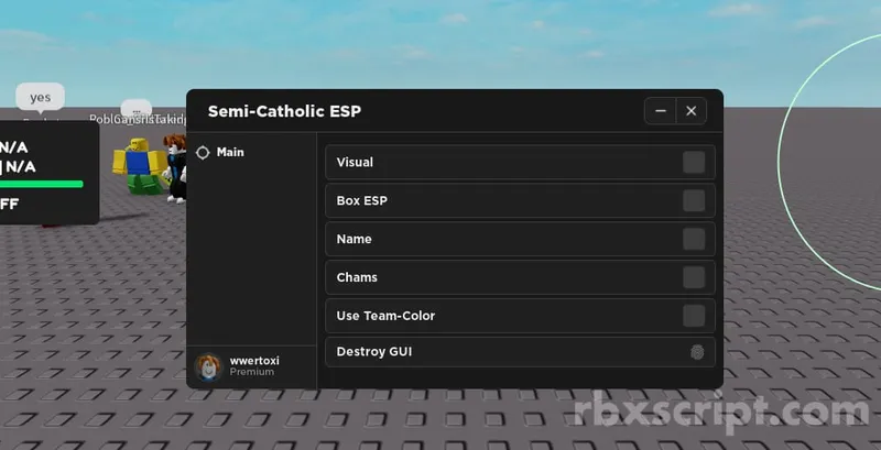 Roblox - Universal ESP GUI - Roblox - Universal ESP GUI script preview