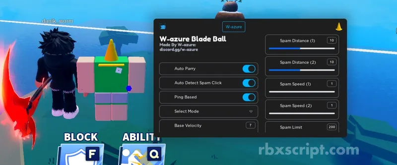 Blade Ball: Auto Parry, Spam Parry &amp; More - Blade Ball script preview