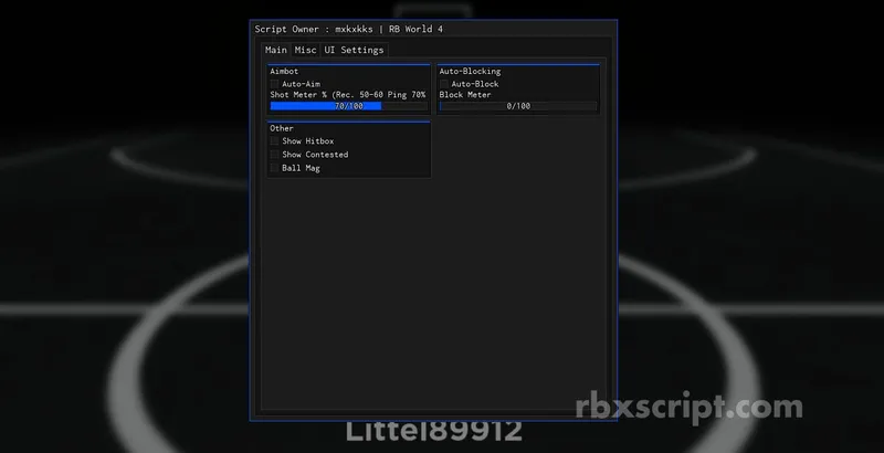 RB World 4: Hitbox, Aimbot, Auto Block - RB World 4 script preview