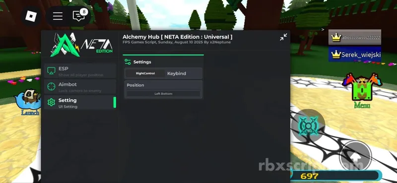 Build A Boat For Treasure: Auto Farm, Teleport, WalkSpeed - Build A Boat For Treasure script preview