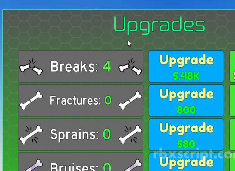 Broken Bones [Auto Upgrade] - Broken Bones [Auto Upgrade] script preview