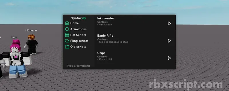 Universal Animations, Hats, Fling - Universal script preview